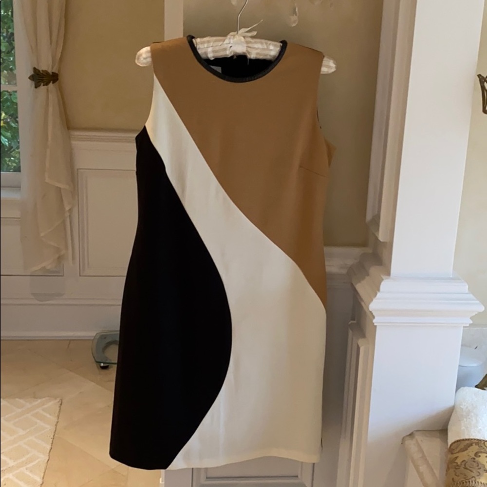 Kate Hill Multi colored Sleeveless sheath dress